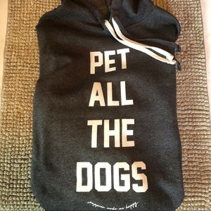 NWT Puppies Make Me Happy “Pet All The Dogs” Hoodie, Size Small